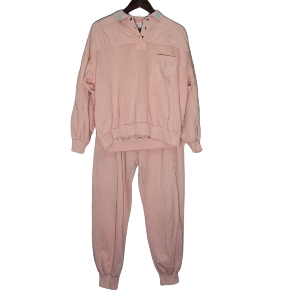 Lavon by Cheerful Corp Peach Sweat Suit Set